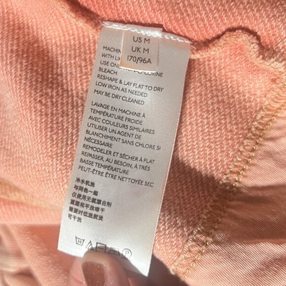 Pink Anthropologie Maeve Jeanne Puff Sleeve Sweatshirt Top - Picture 7 of 11